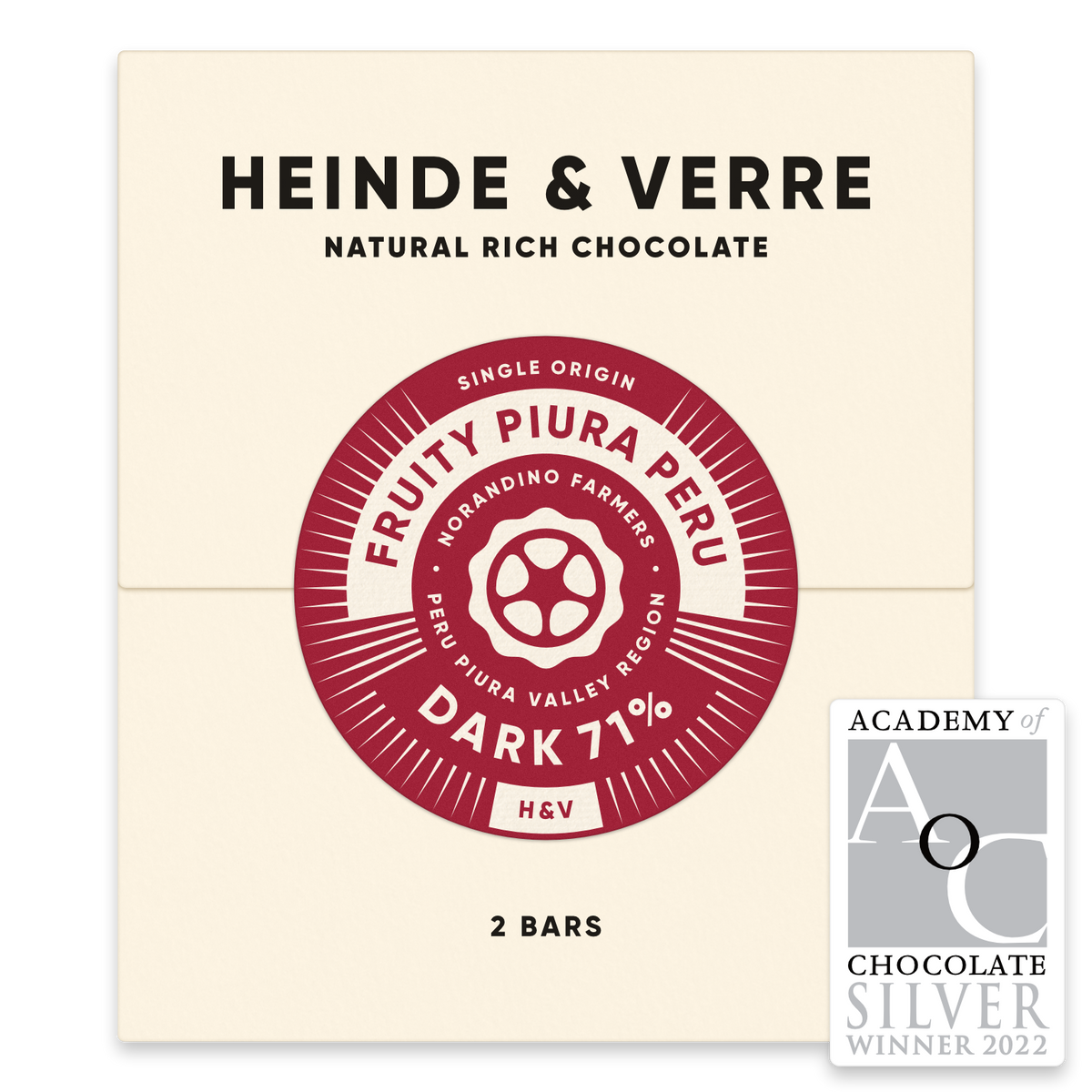Heinde & Verre Fruity Piura Peru Dark 71%