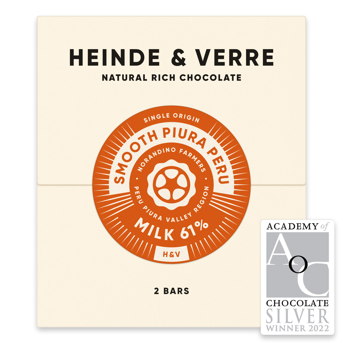 Heinde & Verre Smooth Piura Peru Milk 61%