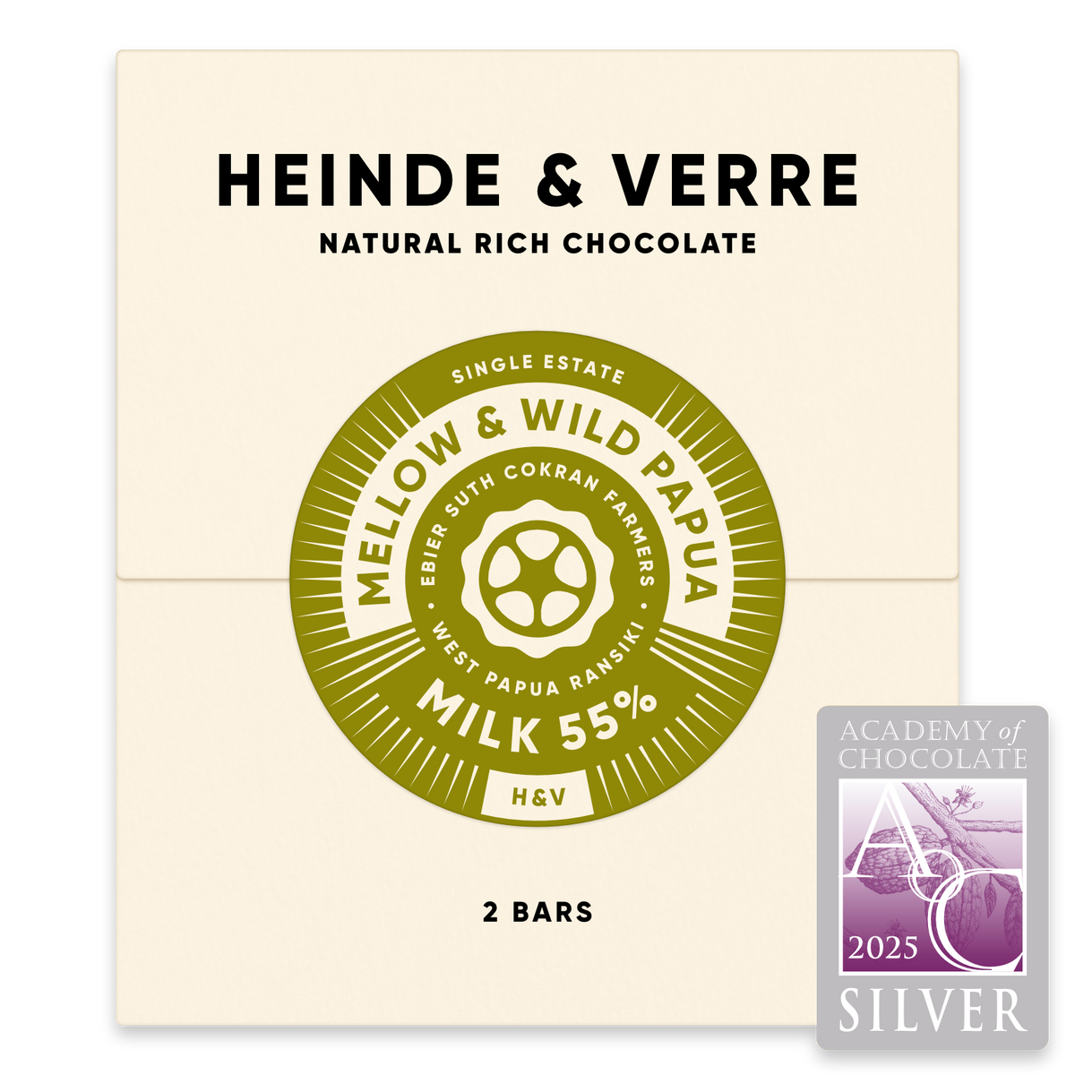 Heinde & Verre Mellow & Wild Papua Milk 55%