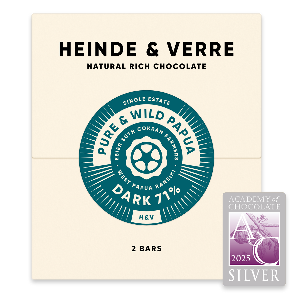 Heinde & Verre Pure & Wild Papua Dark 71%