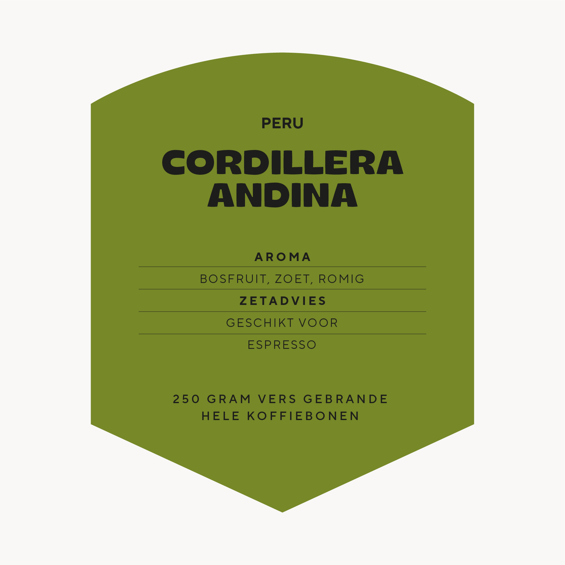 Peru Cordillera Andina koffie